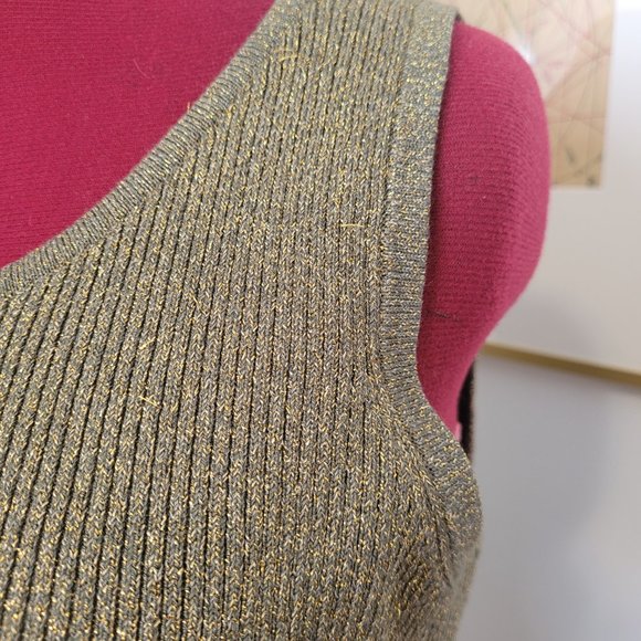 LANE BRYANT Women’s Gold Knit Tank Size 14 - Picture 6 of 6